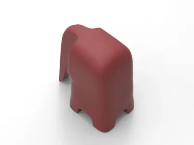 Olifant Ornamental Low-poly 3D model