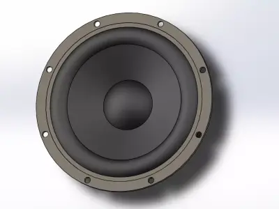 Subwoofer 8 inch speaker driver 3D model