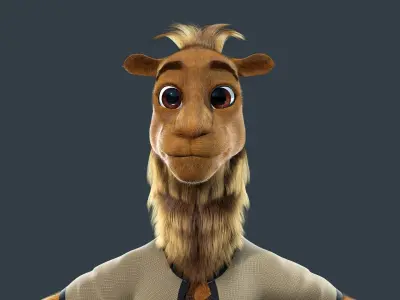  Cartoon Camel NoRIG 3D model