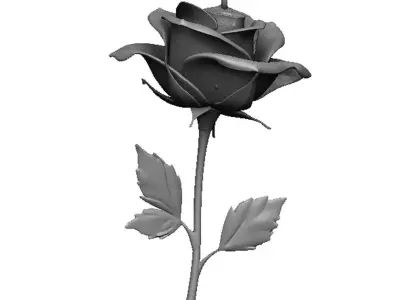 rose pendant 3D print model