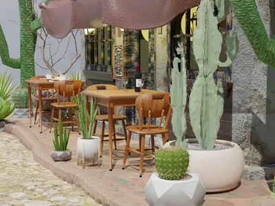 Mexican Coffee Shop 3D 3D model