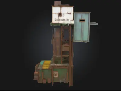 Industrial Haven  A Sanctuary of Steel and Steam 3D model