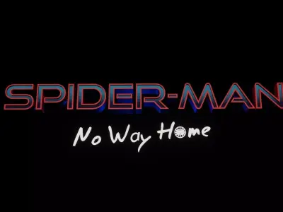 Spider man no way home - 3D Title - FREE   Free 3D model
