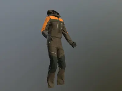 Ski suit 3D model