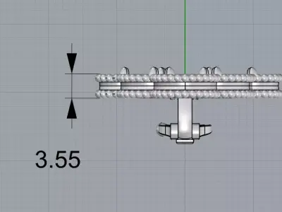 Earring  Magic Alhambra  3D print model