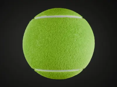 Tennis ball Low-poly 3D model