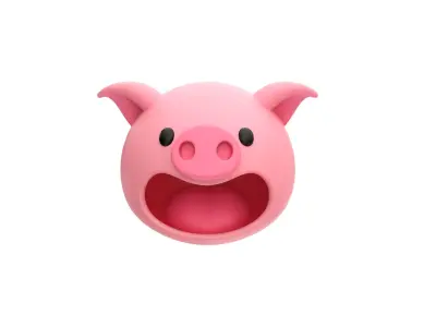 Pig Head 3D model purchase