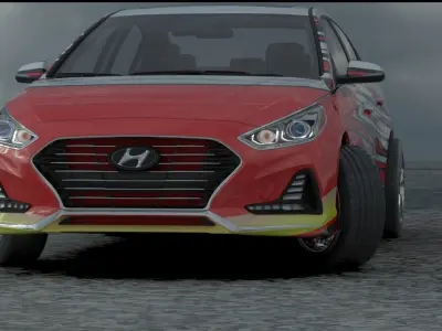 3D MODEL OF SONATA HYUNDAI 3D model