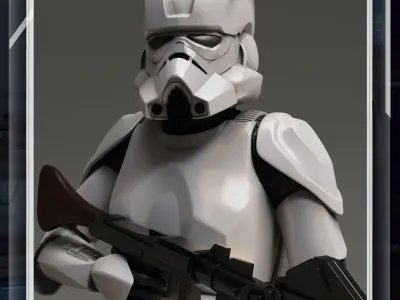 Star Wars 3D Printable Clone Trooper Engineer Figure 3D print model