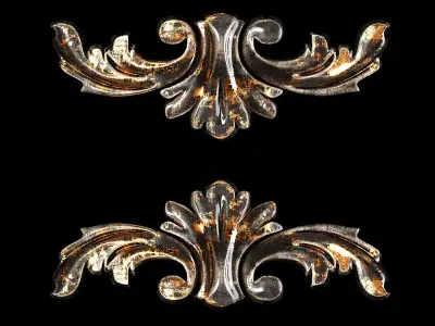Classic carved 035 3D model