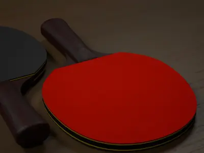 Table Tennis Rackets 3D model