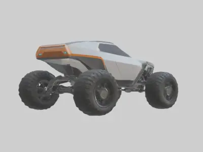 Futuristic Allterrain Vehicle model 3D model