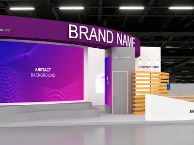 3d model exhibition booth 3D model buy