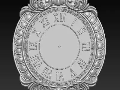 Wall clock 1 3D model 3D print model