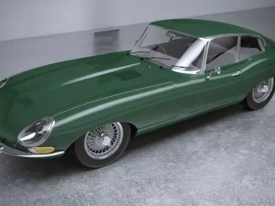 Jaguar S8 E Type 1961 3D model
