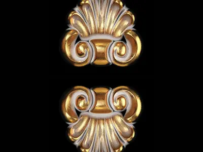 Classic carved 077 3D model