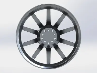 3D Modelled Alloy Wheel 3D model
