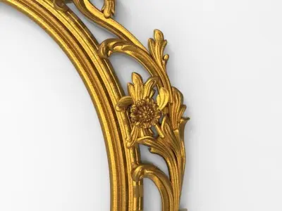 carved frame 3D model get