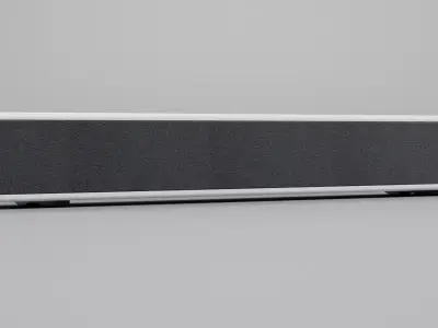 Soundbar V3 - Universal White Audio Speaker Low-poly 3D model
