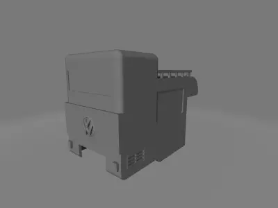 hotwheels diecast vw t2 pickup roof camper 3D print model