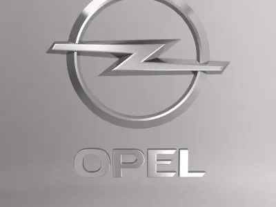 Opel car logo keychain 3d model  3D model