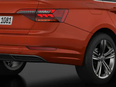 Volkswagen Jetta R-Line 2019 Detailed Interior 3D model