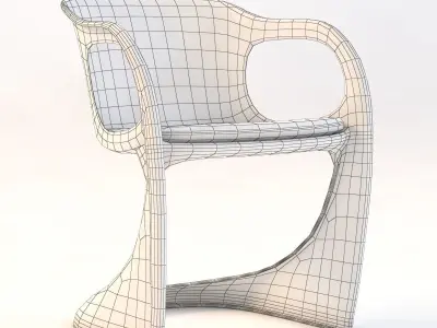 Casalino Dining Chair By Casala 3D model