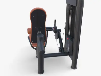Leg curling machine 3D model