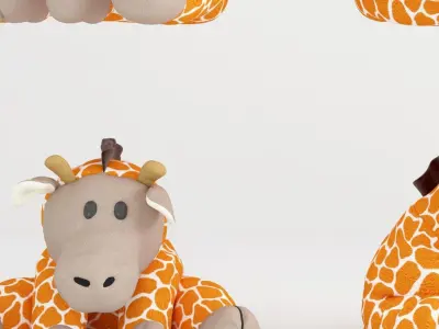 doll giraffe Modern Toy 3D model