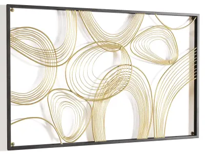 Handmade Glam Abstract Wall Art Low-poly 3D model