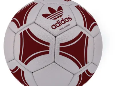 5 types Football Ball Adidas premium Low-poly 3D model
