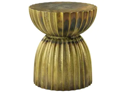 Antique Brass Accent Table 3D model