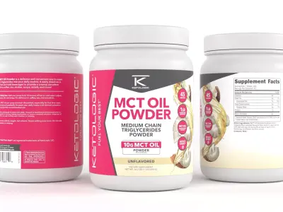 MCT Oil Powder 3D model