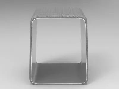 Wingy Stool Low-poly 3D model