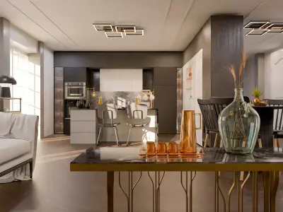 Kitchen design 3D model purchase