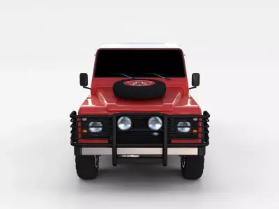Land Rover Defender 110 Pick Up rev 3D model