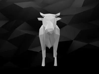 3D Printable Cow Model 3D print model