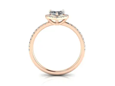 Heart Engagment Jewelry Ring 3D print model