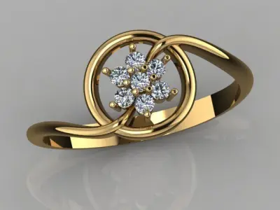 Light weight ring 005 3D print model