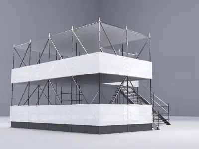 Layher Structure Pavilion 8 3D model
