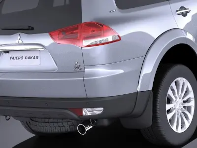 Mitsubishi Pajero Dakar 2015 VRAY 3D model