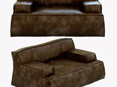 Baxter Damasco Love Seat 3D model