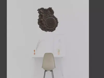 Wooden Clock Decor 3D print model buy