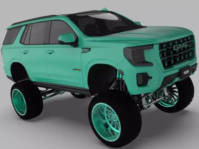 2021 Lifted truck  3D model