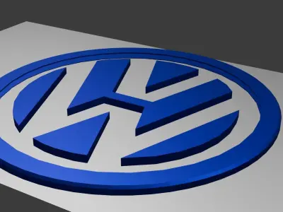 Volkswagen Logo 3D model 3