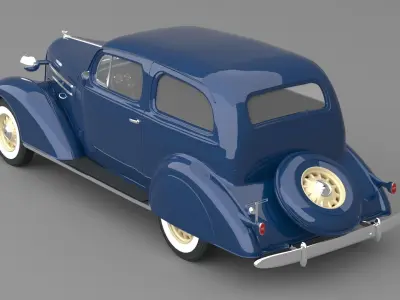 1936 chevrolet standard sedan 2 door 3D model