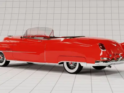Cadillac 1950 Series 62 Convertible 3D model