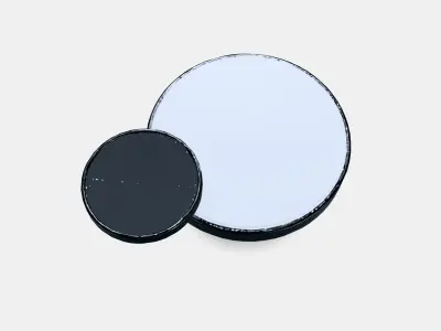 KABOMBA LED wall lamp with mirror Low-poly 3D model