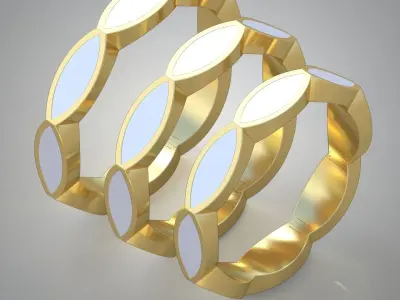 Diamond ring 0300 3D printable model Free 3D print model
