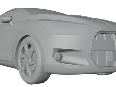 France sedan unbranded 3D model